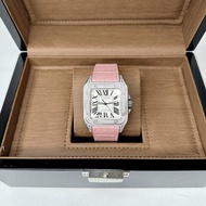 Cartier 卡地亞 Santos 100山度士精鑲鑽錶