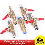 Quick Connect Valve with Switch Ball Valve 8mm