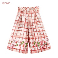 iCONiC BECKY PANTS 4968 Pink Printed Shorts Flowers