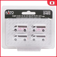 KATO N Gauge Toyota Hiace Super Long Day Service 4 Cars Set 23-651D Diorama Accessories
