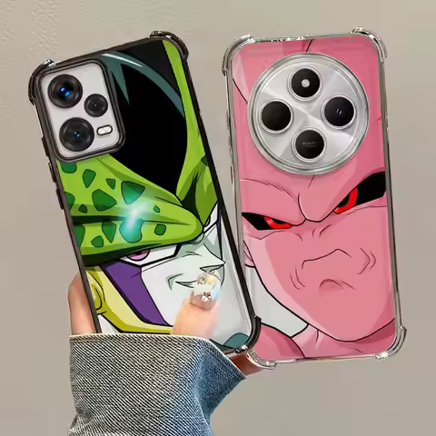Clear Cover Phone Case for Xiaomi Redmi K80 5G K80 Pro 13C A3 A3X A5 14C Dragon Ball Z Cell Majin Bu