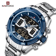 Naviforce 2022 มาใหม่ นาฬิกาข้อมือดิจิทัล จอแอลซีดี กันน้ํา สําหรับผู้ชาย NF9201