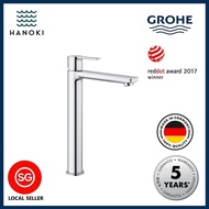 GROHE Lineare Single Lever Basin Mixer Tap - XL Size without Waste Set (Chrome)