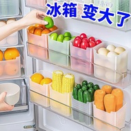 冰箱侧门收纳盒厨房鸡蛋置物架冰箱加容储物盒水果蔬菜分类保鲜盒 冰箱侧门收纳盒 10个装