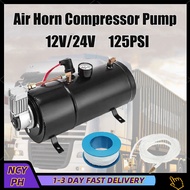 Universal 12V 125 PSI Air Horn Compressor Tank Pump 12V Air Compressor 12V Air Compressor Heavy Duty
