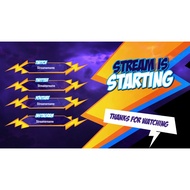 Thunder Package  Overlay / Screen Theme / Widget Theme (STREAMLABS OBS / OBS Studio)
