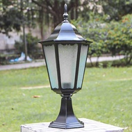 Retro Post Light Post Head Light Garden Light Outdoor Door Post Light Decorative Wall Light Waterpro