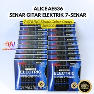 Alice AE536-7SL Nickel Alloy Electric Guitar Strings – 7 Strings 7 Strings (Super Light)