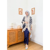 ALULA LACE BOLERO CAPE MOTIF/CROP TOP