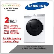 SAMSUNG WW90T754DWH/SP QUICKDRIVE 9KG FRONT LOAD 4 TICKS - 2 YEARS LOCAL MANUFACTURER WARRANTY