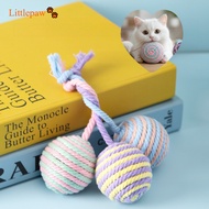 Interactive Cat Toy Ball with Scratching Biting Self-play Toy, Teaser Wand Durable Sisal Cotton Rope