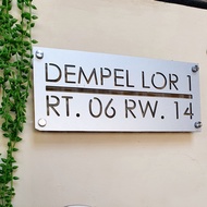 Minimalist House Number ACP House Number/ House Block Name/ House Number Plate/