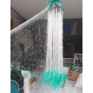 Jaring Ikan Siap Pakai 3 Lapis Tinggi 1,5M Panjang 30M Jaring Luar 5In Senar 0,20Mm Jaring Dalam 1,7