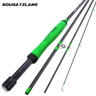 Sougayilang 2.7m Ultralight Fly Fishing Rod 9ft For 5/6wt 4 Sections Freshwater Fly Fishing Rods For