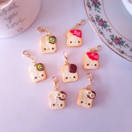 [READY STOCK] Kawaii French Toast with toppings charms