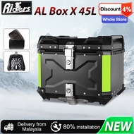[50% discount]AENXRD Top Box Motorcycle Box 45L Givi Box Motorcycle With Base Plate alloy top box