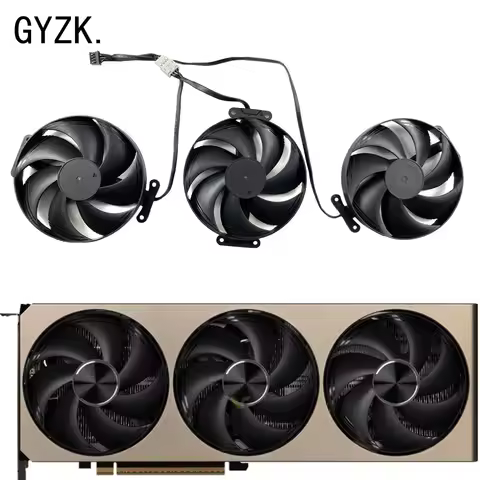 For MSI RTX5070 5070ti 5080 INSPIRE 3X Graphics Card Replacement Fan PLA09215S12H