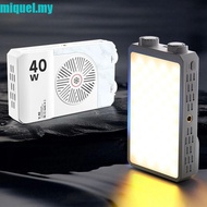 MIQUEL Mini LED Video Lamp, 40W CRI/TLCI 90+ RGB LED Camera Light, Multi-functional FX 8 Modes 3 Col