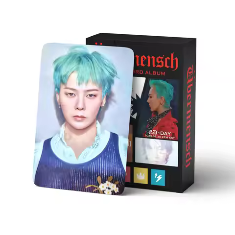 55PCS G-DRAGON GD UBERMENSCH Double-Sided LOMO Card Photocards BOX SET K-POP Collectible Merch Album
