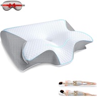 2026 Upgrade Ergonomic Cervical Memory Foam Pillow,Cervical Pillow for Sleep Apnea for Side, Back & 