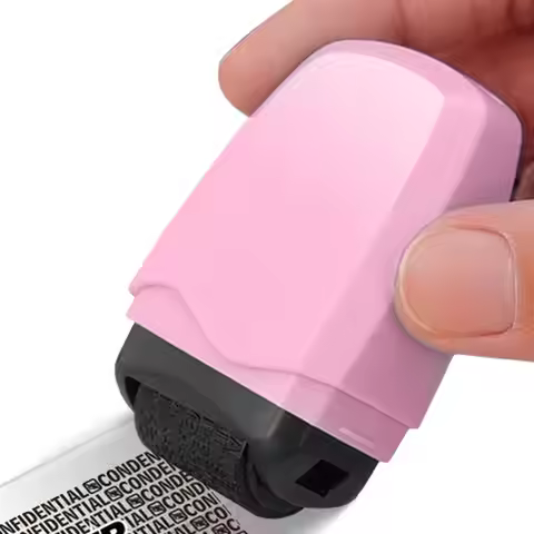 Confidential Roller Stamp Reusable Ink Address Eraser Roller for Privacy Protection Security Stamp f