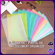 SSD A4 Clear Paper File Folder 6 colors (Stationery School Office Case PP )