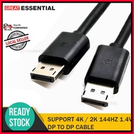 Original Displayport High Quality Display Port (M) DP to DP 1.5M/3M Ready Stock