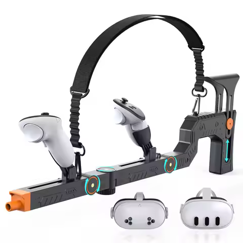 VR Gun Stock for Meta Quest 3 Adjustment Gunstock Magnetic Accessories for Oculus Quest 3 Controller