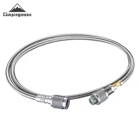 CAMPINGMOON Gas Accessories Gas Stove Adapter Extend Tube Stainless Steel BBQ Gas Stove Hose Burners