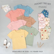 Mooi Pocket Tee Set Vol 7 | Unisex Children's Short Suit 1-5 Years