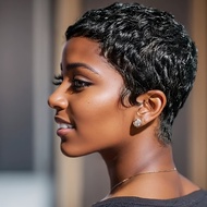 Short Remy Pixie Cut Wig Human Hair Wigs For Women Short Wig For Black Woman 4/99J/30/1B Color