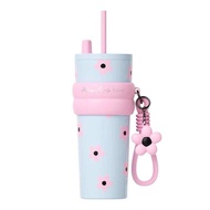 STAR+ แก้วน้ำสแตนเลส 316 เคลือบเซรามิก ขนาด 710 มล. มีหลอดดูด พับเก็บได้ มีที่เก็บฝาหลอด Starplus