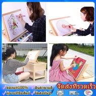 wjhh French TableTop Easel Sketch Wood Stand Adjustable Artist Drawing Board Painting บอร์ดวาดภาพไม้