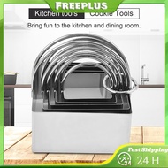 Cookies Cutter 5 Pieces Square Baking Dough Tools for Making Cookies Biscuits Scones Pastry Flaky Rc