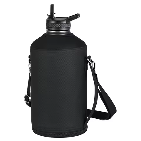 64oz / 128oz Insulated Sports Water Bottle Bag Holder Crossbody for Thermos Mug Vacuum Cup Protectiv