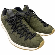 成色極佳 □ BOTTEGA VENETA Bottega Veneta Intrecciato 編織繫帶 Logo 低筒運動鞋 卡其色 男士 41 碼 推薦 ◎