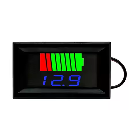 Voltmeter Tester Lithium Battery Capacity Meter 12V 24V 36V 48V 60V 72V Battery Tester Car Battery C