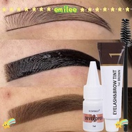 EMIL Eyebrow Dye Tint Kit, Waterproof Semi Permanent Eyebrow Cosmetics, Long Lasting Brow Enhance Fa