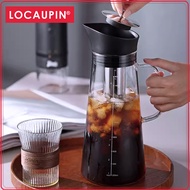 Locaupin Coffee Maker Set Heat Resistant Glass Carafe Hand Drip Filter Coffee Maker With Handle And Scale