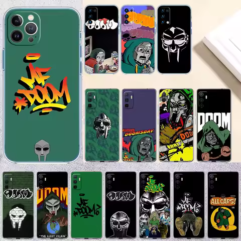 RH12 MF DOOM Transparent Phone Case for Motorola Moto G7 G8 G9 G84 G85 G73 G24 G15 Z2 Play Power Plu
