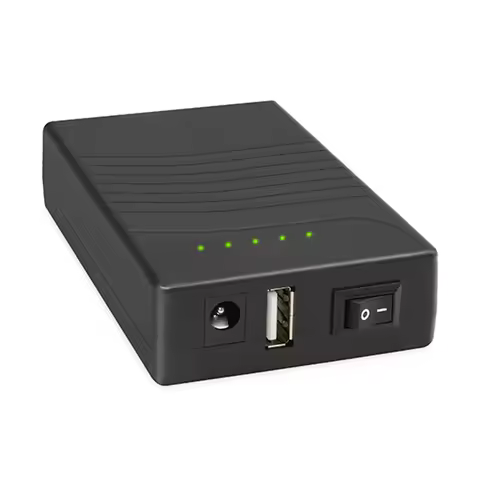 3000mah 5V 12V DC Output Black Portable Rechargeable 12V Lithium Ion Battery For IP Camera 4G Camera