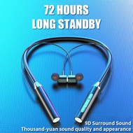 Wireless Bluetooth Headset Neck Type Stereo Noise Reduction Universal Plugin Card Sport Ear Headset Mic Bass headphone