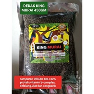 (Dedak burung KING MURAI 450gm-campuran bcomplex,belalang,cengkerik dan ulat),birdfood,dedak murai,d