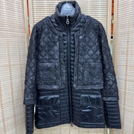Chanel香奈兒黑色拼接羽絨外套，秀款 34碼