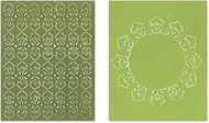 Textured Impressions Embossing Folders 2PK - Folksy Circle and Fun Set - Brenda Pinnick - Sizzix