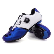 Cycling Shoes Men's Road Biking Shoes Professional Athletic Bicycle Shoes Self-Locking Road Riding Shoes Swivel Buckles Sneakers