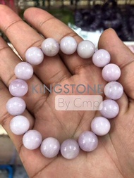 Kunzite Premium Grade สร้อยข้อมือหินแท้ คุนไซต์ พรีเมียม ขนาด 8-10-12 มิล สโตนคิง stoneking