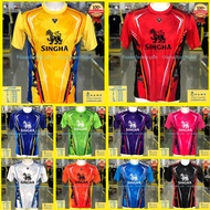 เสื้อกีฬา สิงห์ Singha เสื้อบอล โลโก้สิงห์ ใส่สบาย แห้งง่าย ไม่ร้อน football T-shirt sport