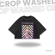 HIKARU Croptee ANIME Washed RECORD OF RAGNAR "APHRODITE" | Crop top | Anime T-shirt | Anime crop top