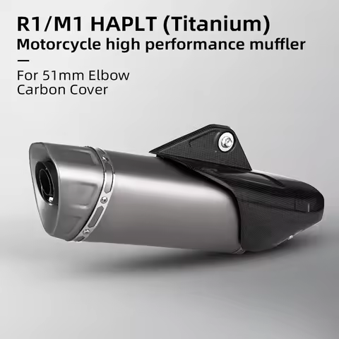 Universal Titanium Motorcycle Exhaust Muffler fit for the R1 er6n sv650 Z800 R1 cb650f cb1000r F850 